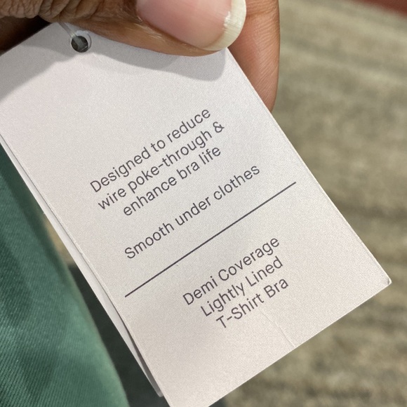 Auden green moss colored Demi coverage, lightly lined T-shirt bra - Picture 7 of 8